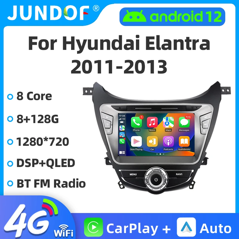 Jundof 2Din Android Car Radio Multimidia Video Player For HYUNDAI ELANTRA 2012-2013 GPS Navigation Carplay Auto Stereo Head Unit 
Jundof 2Din Android Car Radio Multimidia Video Player For HYUNDAI ELANTRA 2012-2013 GPS Navigation Carplay Auto Stereo Head Unit