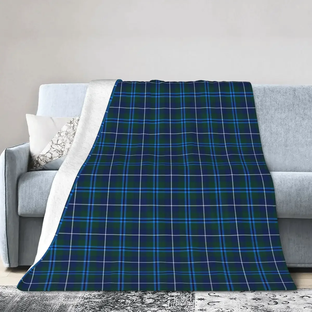 

Clan Douglas Tartan Blankets Soft Warm Flannel Throw Blanket Bedding for Bed Living room Picnic Travel Home Couch