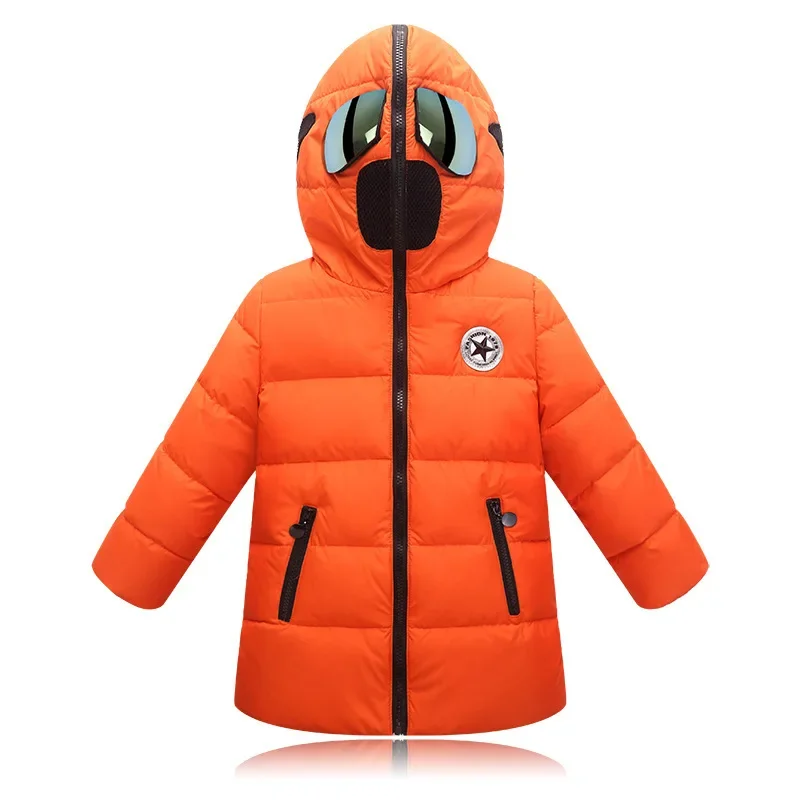 New Girls Space suit Winter Down jacket with Glasses in Hood Cool Boy Snow Jacket Coat High Quality Children Snow Clothes 3-12Y
New Girls Space suit Winter Down jacket with Glasses in Hood Cool Boy Snow Jacket Coat High Quality Children Snow Clothes 3-12Y