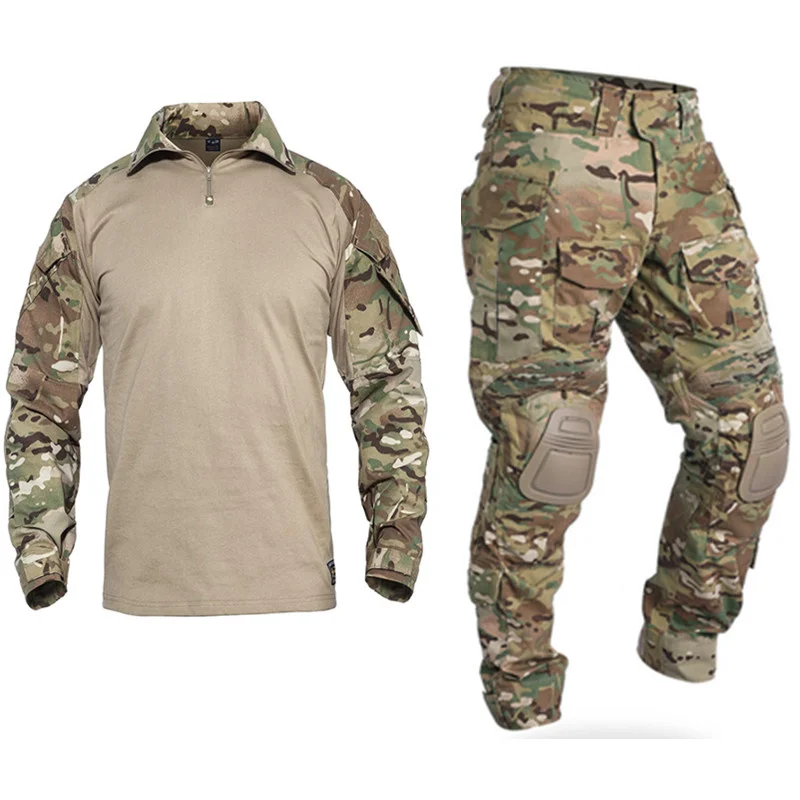 

Tactical Multicam Ghillie suit winter hunting clothes Gen3 Combat Uniform paintball Airsoft BDU MC Camo