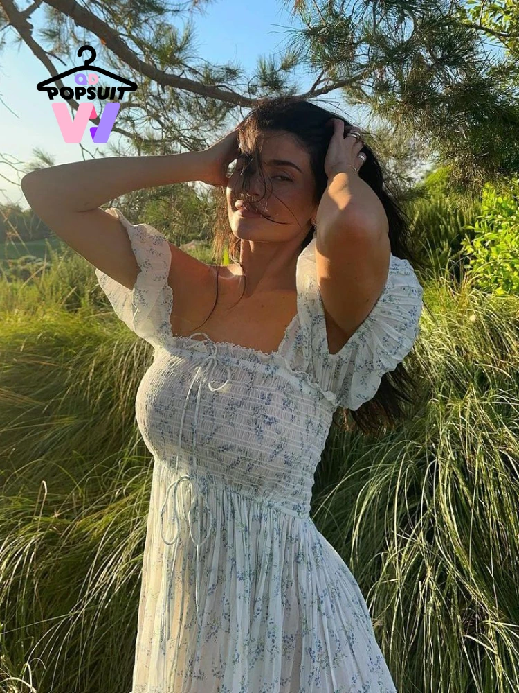 Летнее женское платье с цветочным принтом, длинное платье с рукавами-фонариками и квадратным вырезом для отдыха на море для женщин, женская одежда в стиле Кайли
Летнее женское платье с цветочным принтом, длинное платье с рукавами-фонариками и квадратным вырезом для отдыха на море для женщин, женская одежда в стиле Кайли