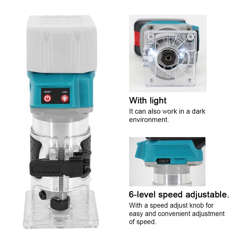 Speed Adjustable Woodworking Electric Trimming Machine Electromechanical Wood Milling Engraving Slotting Brushless Wood Router
Speed Adjustable Woodworking Electric Trimming Machine Electromechanical Wood Milling Engraving Slotting Brushless Wood Router