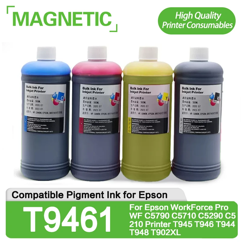 Новые пигментные чернила 500 мл T9461 T9451 T9441 для принтера EPSON анализатора EPSON Pro WF C5790 C5710 C5290 C5210 T945 T946 T944 T948 T902XL
Новые пигментные чернила 500 мл T9461 T9451 T9441 для принтера EPSON анализатора EPSON Pro WF C5790 C5710 C5290 C5210 T945 T946 T944 T948 T902XL