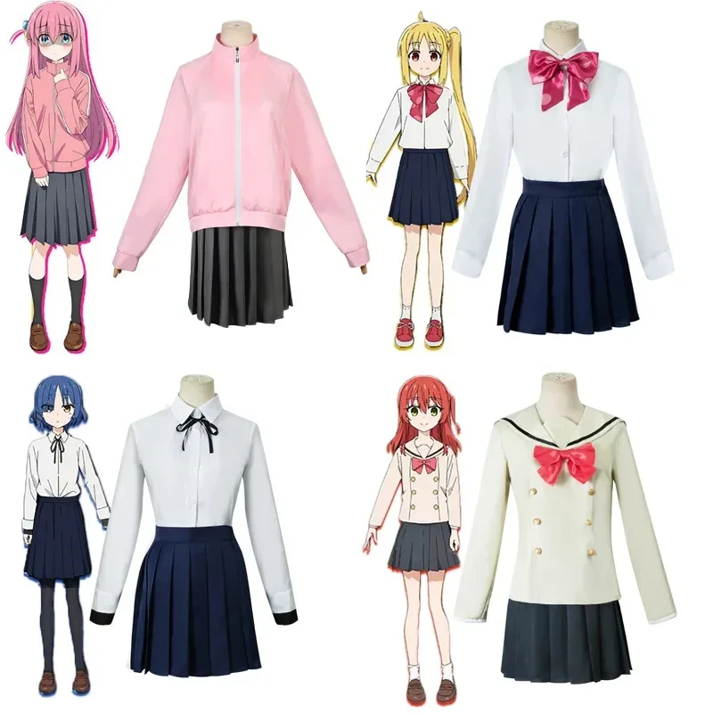 Women Girls Halloween The Rock Gotou Hitori Cosplay Costume Gotou Hitori Cosplay Bocchi JK Uniform Pink Jacket Skirt Suit Partys
Women Girls Halloween The Rock Gotou Hitori Cosplay Costume Gotou Hitori Cosplay Bocchi JK Uniform Pink Jacket Skirt Suit Partys