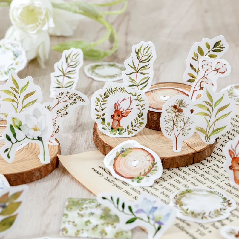 40Packs wholesale Mini Box Stickers Green Natural plants Decorative book Scrapbooking handmade cotton sika deer Adhesive 4CM
40Packs wholesale Mini Box Stickers Green Natural plants Decorative book Scrapbooking handmade cotton sika deer Adhesive 4CM