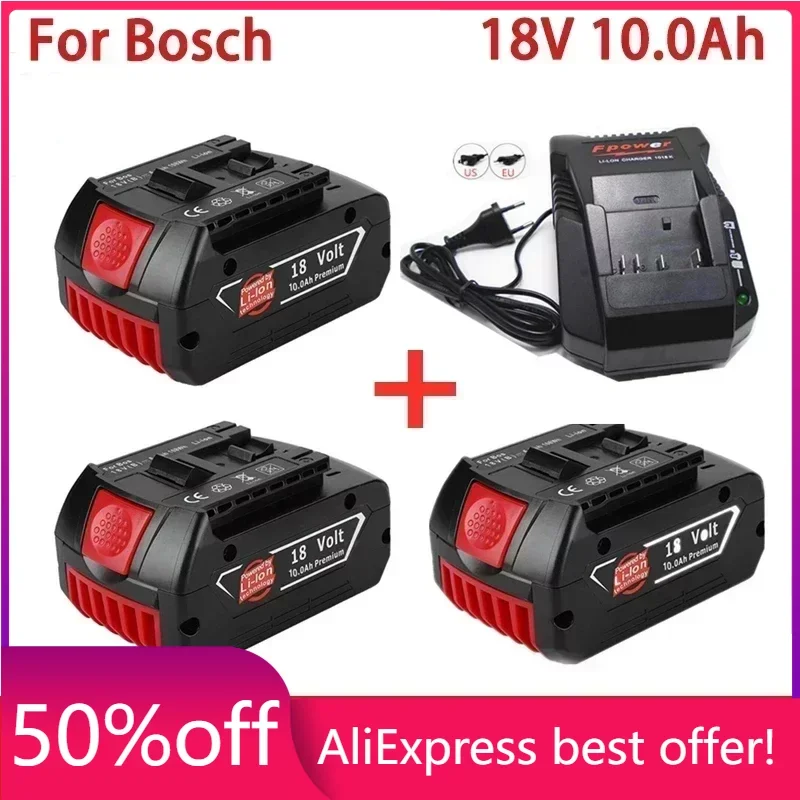 100% Original 18V 10.0A Lithium Ion Rechargeable Battery for Bosch 10000mah Spare Power Tools Portable Replacement Indicator
100% Original 18V 10.0A Lithium Ion Rechargeable Battery for Bosch 10000mah Spare Power Tools Portable Replacement Indicator