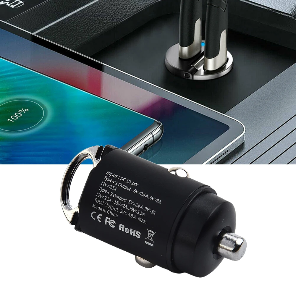 Mini Dual For USB For Type-C PD Car Phone Charger Adapter 30W Car Cell Phone Charger Fast Charging Accessories
Mini Dual For USB For Type-C PD Car Phone Charger Adapter 30W Car Cell Phone Charger Fast Charging Accessories