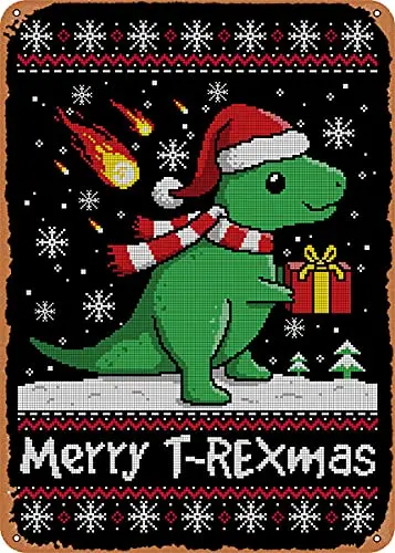 Merry t rexmas Christmas Vintage Look Metal Sign Art Prints Retro Gift 8x12 Inch
Merry t rexmas Christmas Vintage Look Metal Sign Art Prints Retro Gift 8x12 Inch