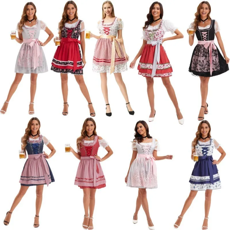 Plus size German Oktoberfest Muni Beer Dress Long Short Sleeve Printed Lace-up Beer Dress Halloweeen Costumes Club
Plus size German Oktoberfest Muni Beer Dress Long Short Sleeve Printed Lace-up Beer Dress Halloweeen Costumes Club