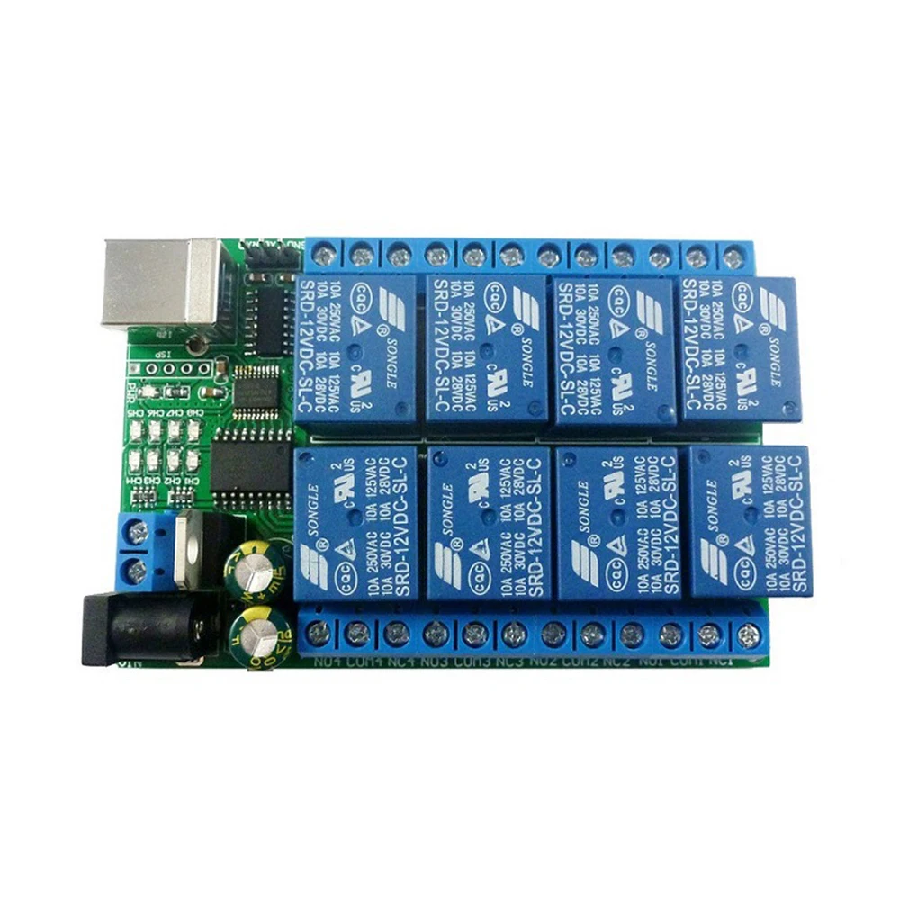 2 in 1 DC 5V 12V 24V 8CH USB Serial Port Relay Module UART RS232 TTL Multifunction Switch Board CH340 for Motor LED PTZ PLC IPC
2 in 1 DC 5V 12V 24V 8CH USB Serial Port Relay Module UART RS232 TTL Multifunction Switch Board CH340 for Motor LED PTZ PLC IPC