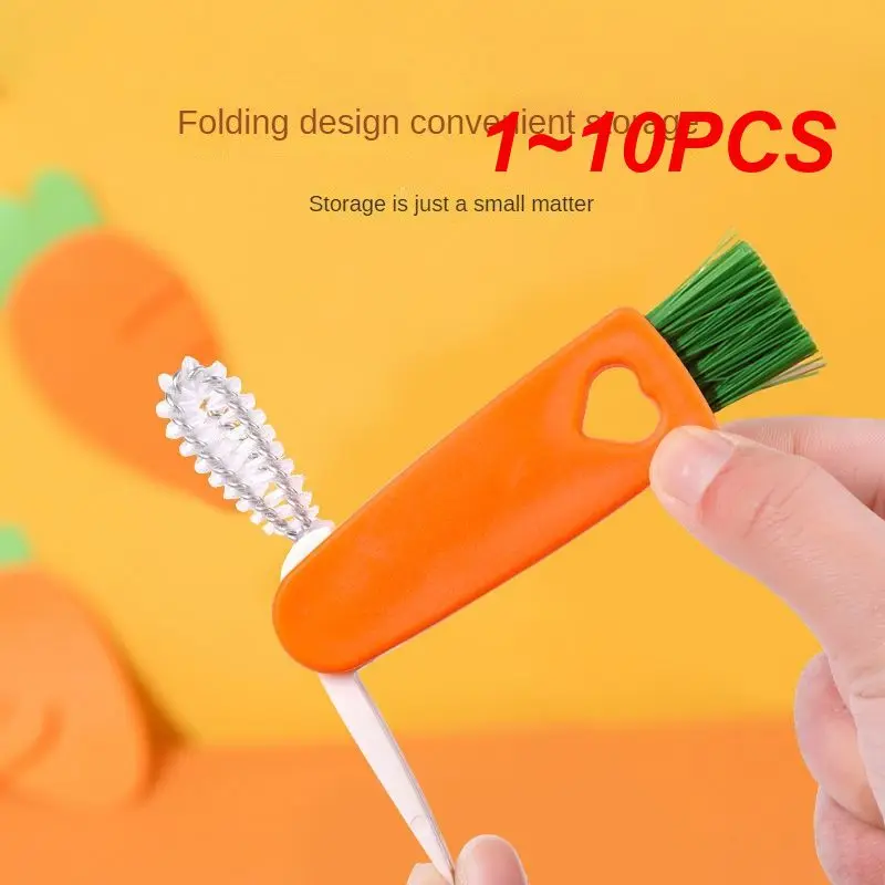 1~10PCS Groove Gap Brush Carrot Shaped Easy To Decontaminate Folding Design For Easy Storage A Brush Can Clean The Entire Bottle
1~10PCS Groove Gap Brush Carrot Shaped Easy To Decontaminate Folding Design For Easy Storage A Brush Can Clean The Entire Bottle