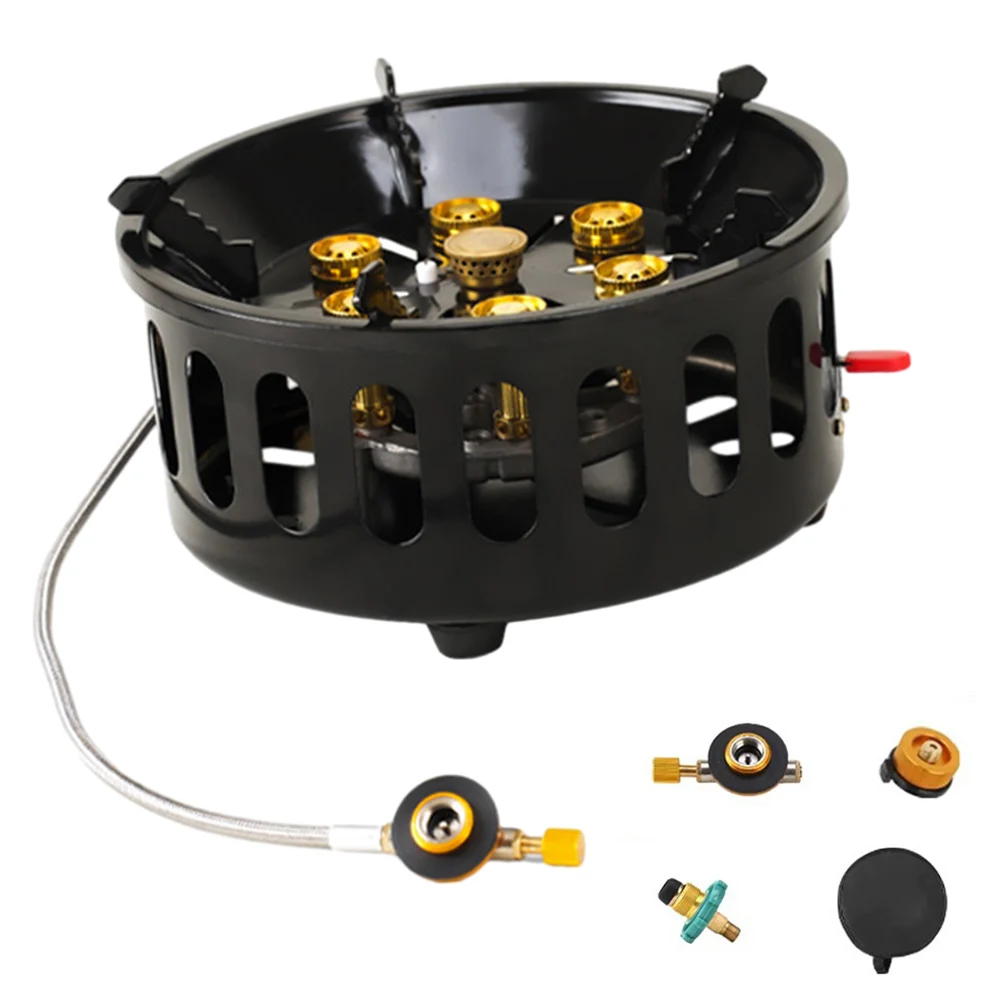 23000W 7-Core Camping Stove Strong Fire Power Gase Burner Windproof Stove Tourist Burner Hiking Camping Supplies Parts
23000W 7-Core Camping Stove Strong Fire Power Gase Burner Windproof Stove Tourist Burner Hiking Camping Supplies Parts