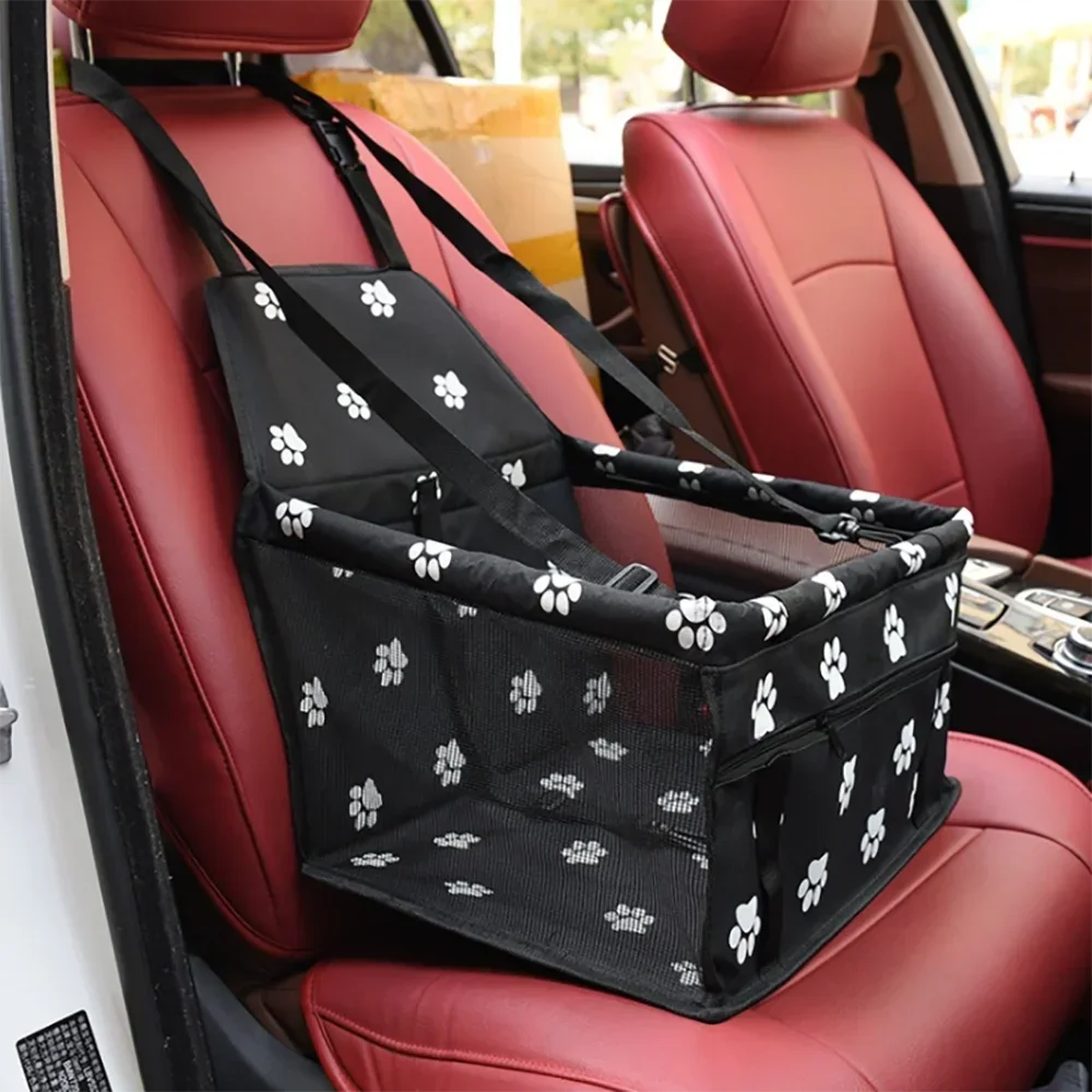 

For Tesla Model 3 Y Carrier Seat Waterproof Basket Folding Hammock Pet Carriers Bag Small Cat Dogs Safety Travelling Mesh bag