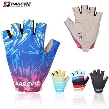 Explore o Conforto e Desempenho com as Luvas de Ciclismo Meio Dedo 10 DAREVIE Cycling Gloves Summer Shockproof Breathable Man's Women's Cycling Gloves Half Finger High Quality MTB Road Bike Gloves