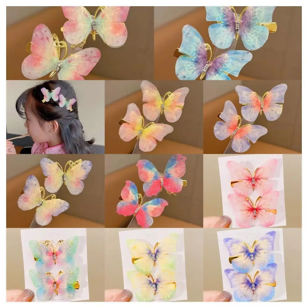 2pcs Alloy Hair Clip Set Colorful Butterfly Hair Accessory Kids Barrettes Hairgrip Rhinestone Kids Bangs Clip Headdress
2pcs Alloy Hair Clip Set Colorful Butterfly Hair Accessory Kids Barrettes Hairgrip Rhinestone Kids Bangs Clip Headdress