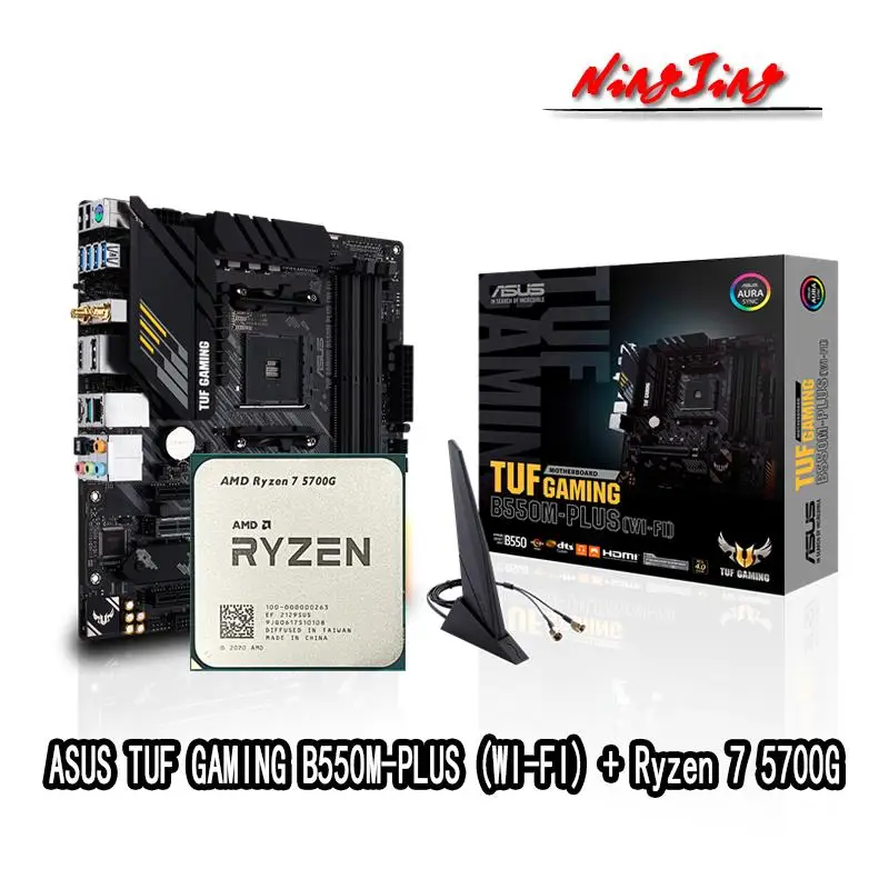 Топ AMD Ryzen 7 5700G R7 5700G CPU + ASUS TUF GAMING B550M PLUS (Wi-Fi) Материнская плата подходит для разъема AM4 все новые, но без охладителя
Топ AMD Ryzen 7 5700G R7 5700G CPU + ASUS TUF GAMING B550M PLUS (Wi-Fi) Материнская плата подходит для разъема AM4 все новые, но без охладителя