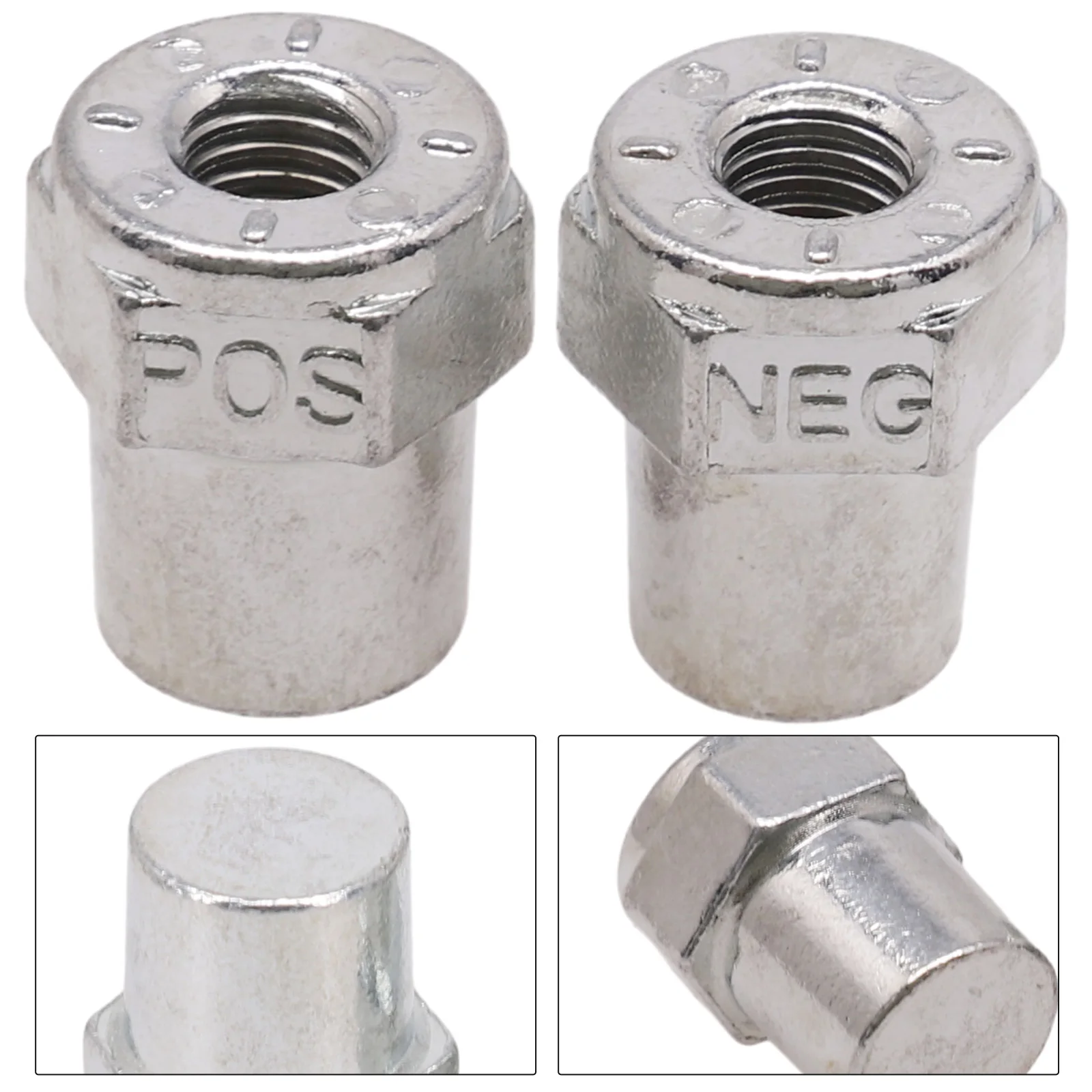 Zinc Alloy Battery Charging Side Post Conversion for Side Post Battery Terminals with Easy Identification Markings
Zinc Alloy Battery Charging Side Post Conversion for Side Post Battery Terminals with Easy Identification Markings