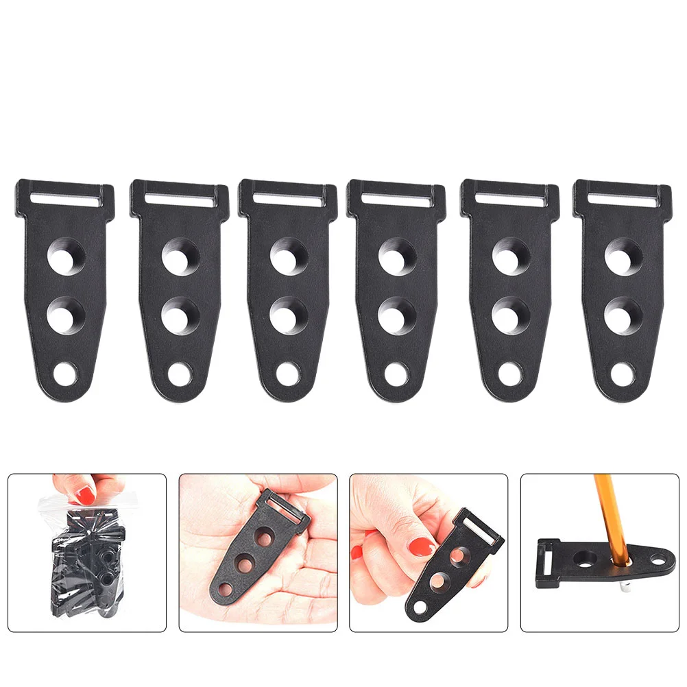 

10 Pcs Tents Adjustment Buckle Canopy Pole Connector Plastic Adjuster Spare Part Rod Camping Accessory