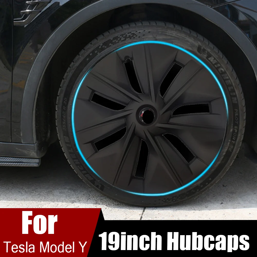 For Tesla Model Y 2023 Accessories 19-inch Hubcaps Performance Black Wheel Covers Modely Hub Caps 19 inch Replacements 4pcs
For Tesla Model Y 2023 Accessories 19-inch Hubcaps Performance Black Wheel Covers Modely Hub Caps 19 inch Replacements 4pcs