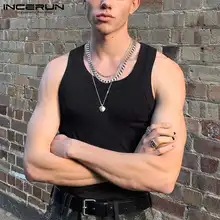 INCERUN Tops 2021 New Men Solid Sportswear Vests Round Neck All-match Fashion Male Casual Streetwear Sleeveless Waistcoat S-5XL
INCERUN Tops 2021 New Men Solid Sportswear Vests Round Neck All-match Fashion Male Casual Streetwear Sleeveless Waistcoat S-5XL