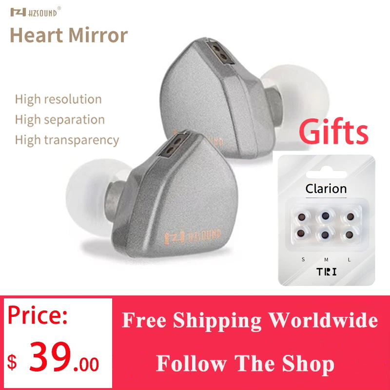HZSOUND Heart Mirror Zero 10mm Drive Unit CCAW Voice Coil CNT Diaphragm In-ear Monitor 2Pin With MIC Earphone HiFi Headphone 
HZSOUND Heart Mirror Zero 10mm Drive Unit CCAW Voice Coil CNT Diaphragm In-ear Monitor 2Pin With MIC Earphone HiFi Headphone