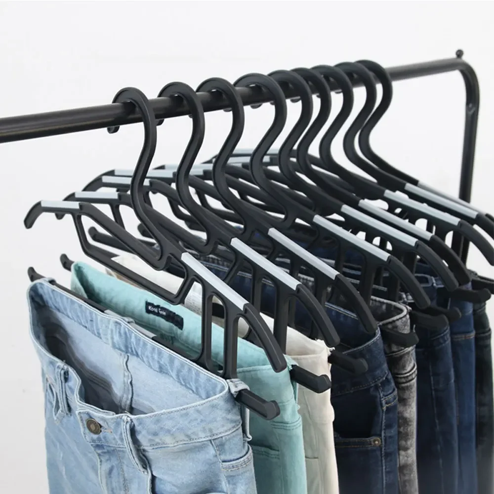 

Domestic production prime 2.0 pants hanging non-slip hanger (Black-White)