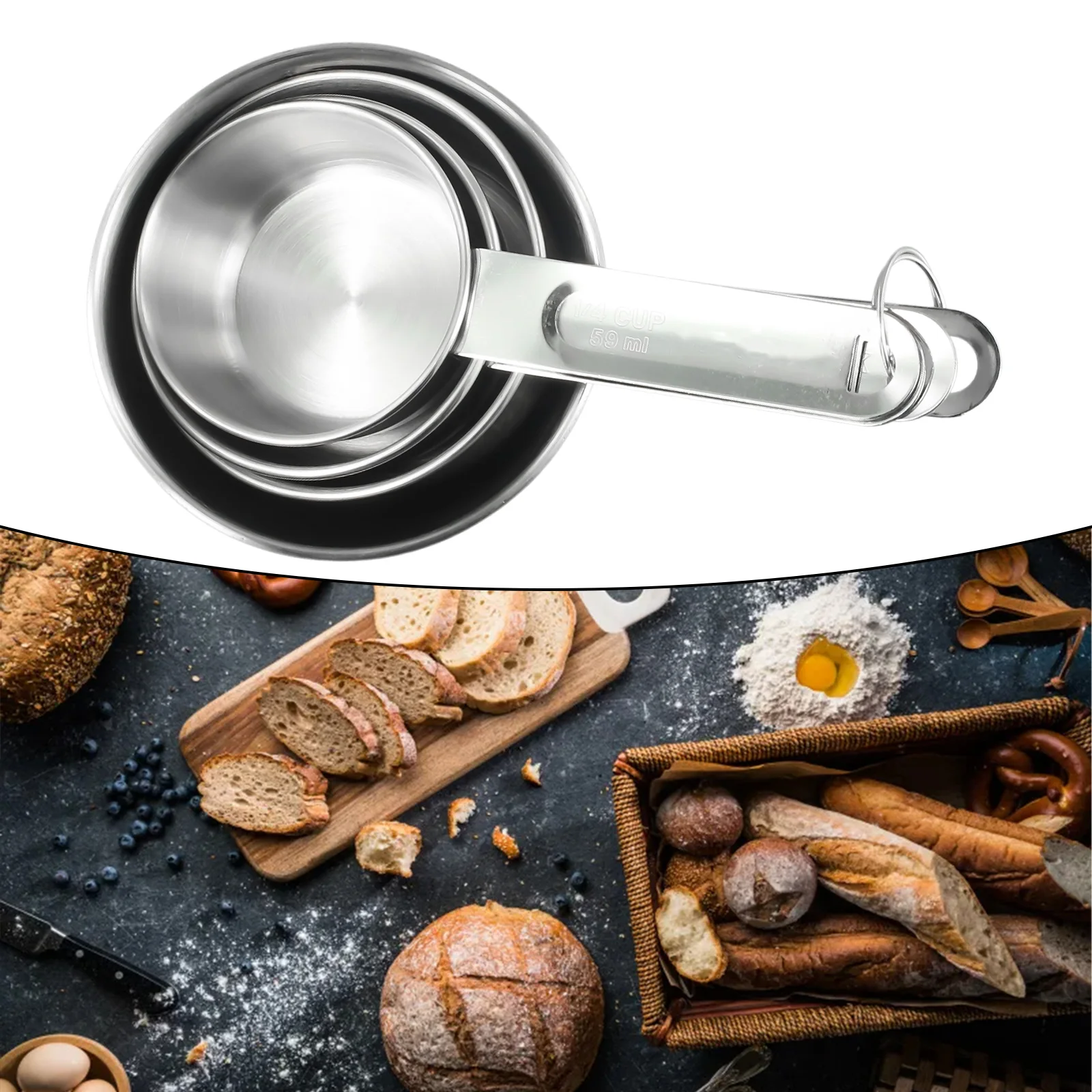 Convenient and Reliable Stainless Steel Measuring Cup Set 4PCS Baking Measuring Cups for Perfect Baking Results
Convenient and Reliable Stainless Steel Measuring Cup Set 4PCS Baking Measuring Cups for Perfect Baking Results