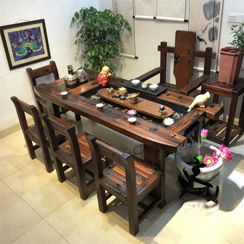 Old Ship Wood Flowing Water Table-Chair Set Small Coffee Table Simple Modern Desk
Old Ship Wood Flowing Water Table-Chair Set Small Coffee Table Simple Modern Desk