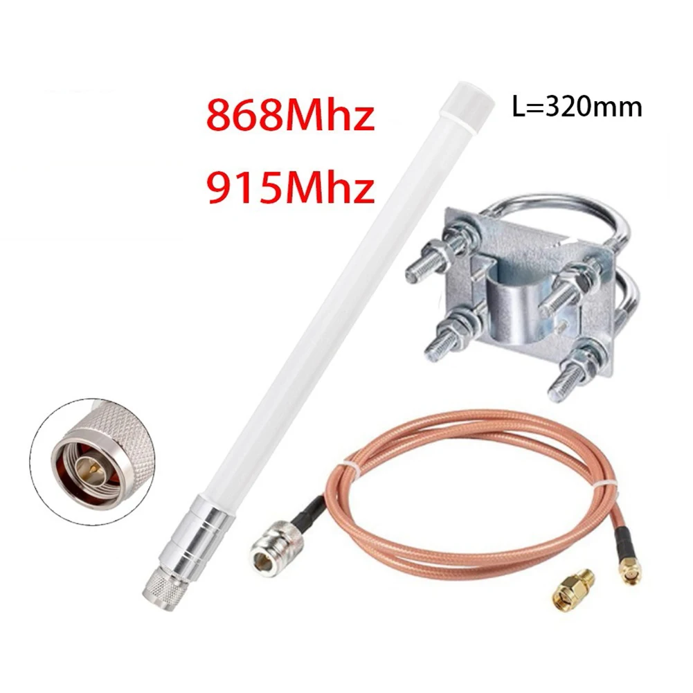 8dBi 915MHZ LoRa Antenna Kit Long-Range Gateway For Helium RAK Hotspot HNT Mine N Male Connector RG58 Cable Cellular Amplifier
8dBi 915MHZ LoRa Antenna Kit Long-Range Gateway For Helium RAK Hotspot HNT Mine N Male Connector RG58 Cable Cellular Amplifier