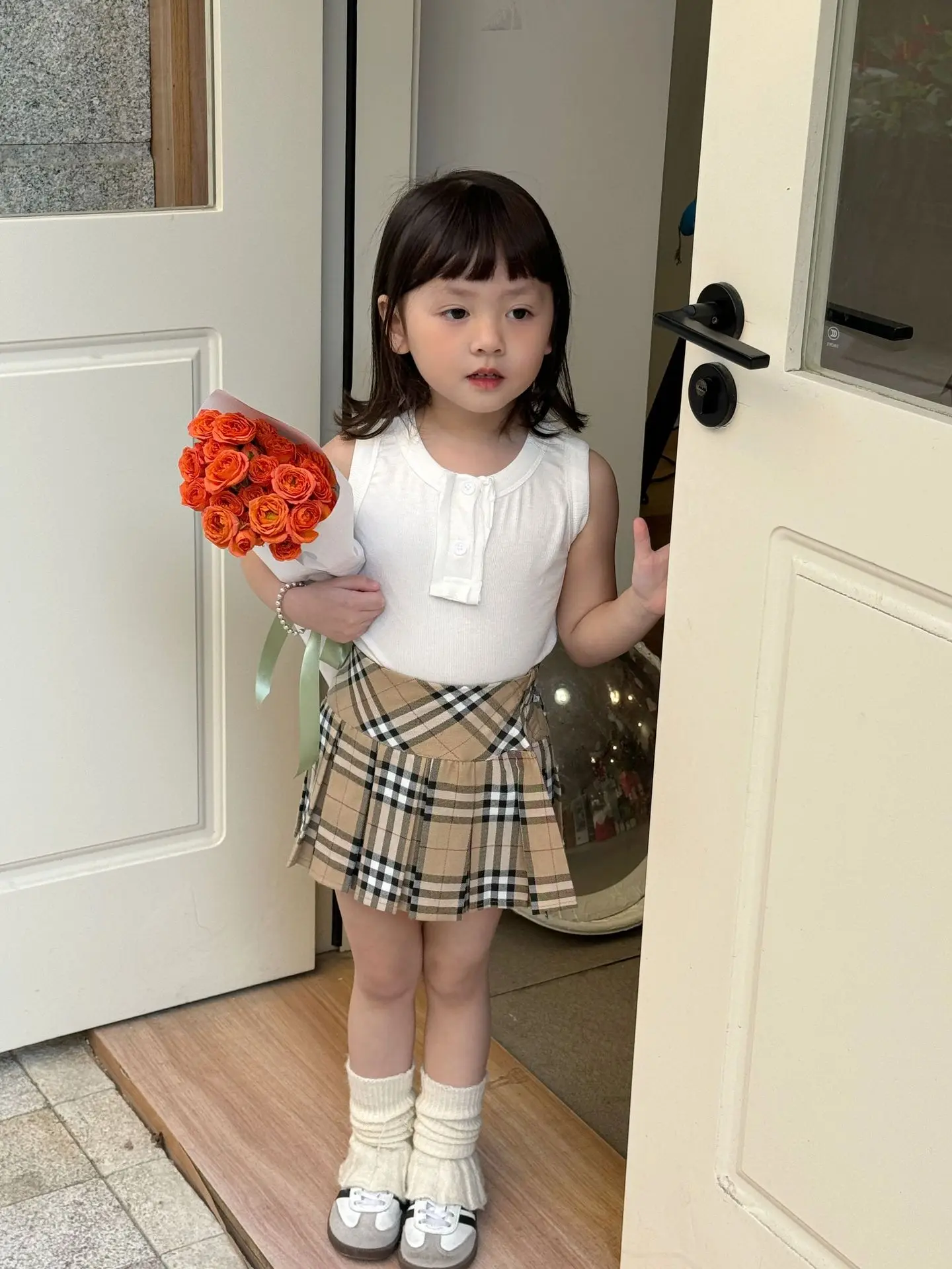 2025 Summer New Children Sleeveless T Shirts Girls Solid Casual Vest Thin Cotton Baby Girl Striped Sling Tops Kids Clothes 9 S00363ee1f3cc468fa7d0c6ebb2e9ed77W