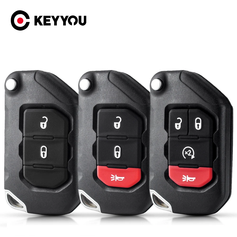 KEYYOU For Jeep Wrangler Gladiator 2018 2019 2020 2021+ 2/3/4 Buttons Flip Folding Remote Smart Key Shell Case
KEYYOU For Jeep Wrangler Gladiator 2018 2019 2020 2021+ 2/3/4 Buttons Flip Folding Remote Smart Key Shell Case