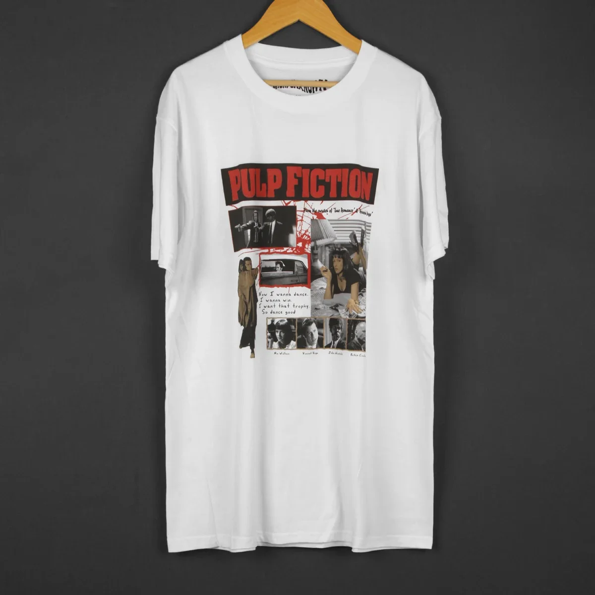 Pulp Fiction T-Shirt Movie Travolta Tarantino Uma Thurman Reservoir Dogs The Hateful Eight Cotton White Tee shirt
Pulp Fiction T-Shirt Movie Travolta Tarantino Uma Thurman Reservoir Dogs The Hateful Eight Cotton White Tee shirt