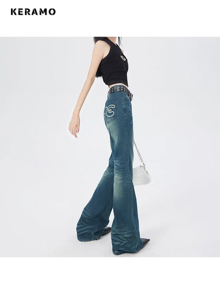 Y2K Harajuku Retro Wide Leg High Waist Flared Jeans Pants Streetwear Style 2023 Spring Summer Women's Vintage Denim Trouser
Y2K Harajuku Retro Wide Leg High Waist Flared Jeans Pants Streetwear Style 2023 Spring Summer Women's Vintage Denim Trouser