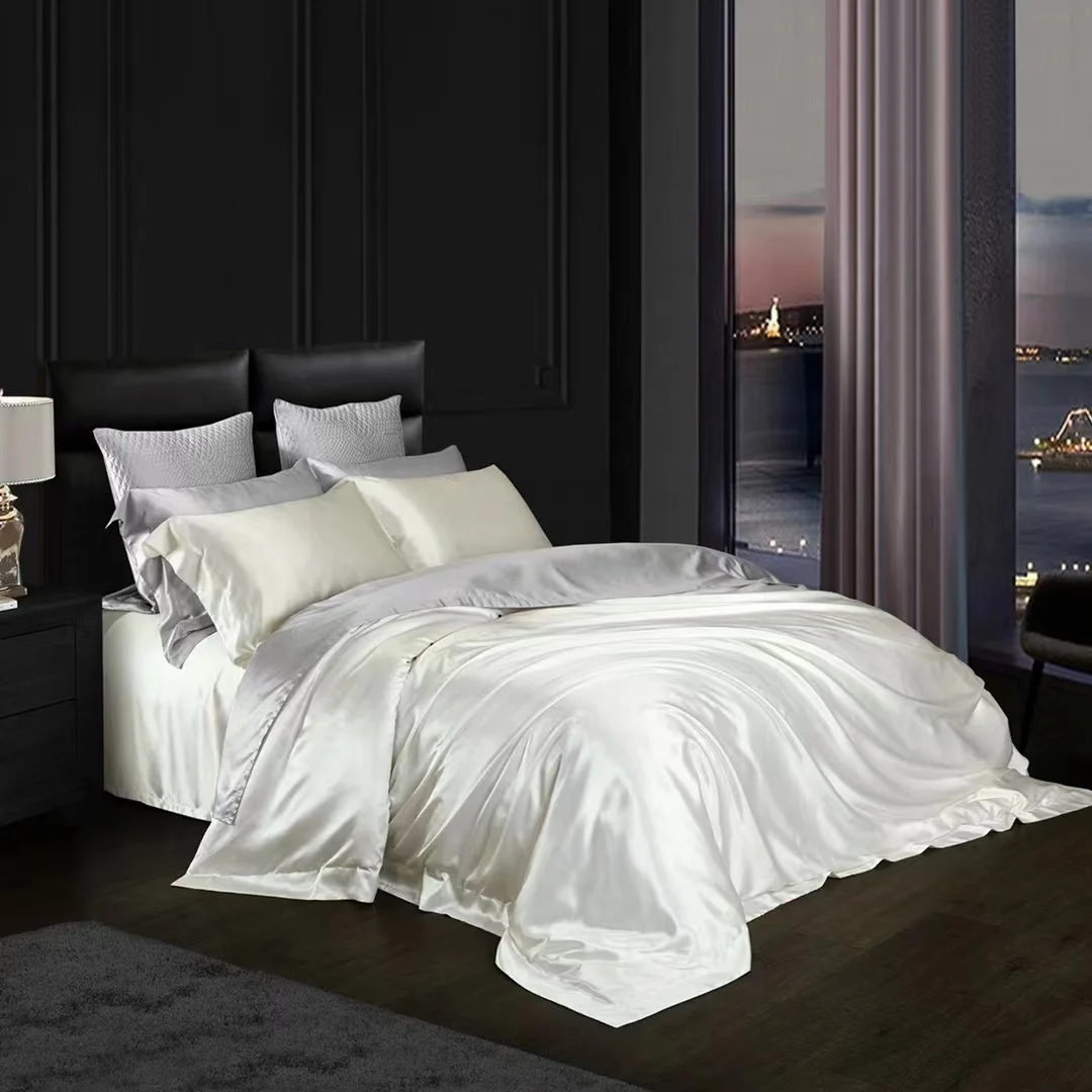 Luxury Silk Bedding Set 100% Mulberry Silk Fabric 19 momme Bed Sheet/Pillow Case/Quilt Cover Solid Color HB06
Luxury Silk Bedding Set 100% Mulberry Silk Fabric 19 momme Bed Sheet/Pillow Case/Quilt Cover Solid Color HB06