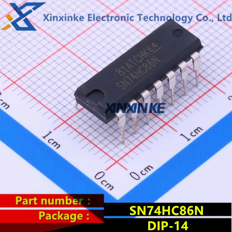 SN74HC86N DIP-14 Logic Gates Quad 2 Input Single-Function Gate SMD Logic ICs Brand New Original
SN74HC86N DIP-14 Logic Gates Quad 2 Input Single-Function Gate SMD Logic ICs Brand New Original
