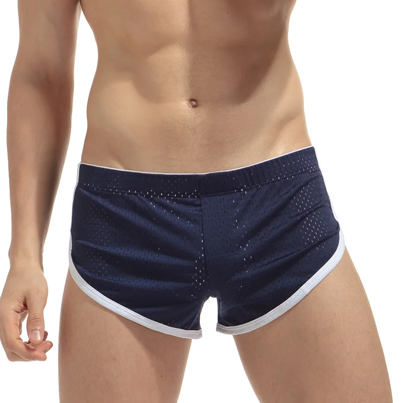 Men's Breathable Mesh Sports Shorts Pajamas Casual Boxer Briefs Arrow Pants Cut Out Side Open Hip Boxer Shorts Male Clothing
Men's Breathable Mesh Sports Shorts Pajamas Casual Boxer Briefs Arrow Pants Cut Out Side Open Hip Boxer Shorts Male Clothing