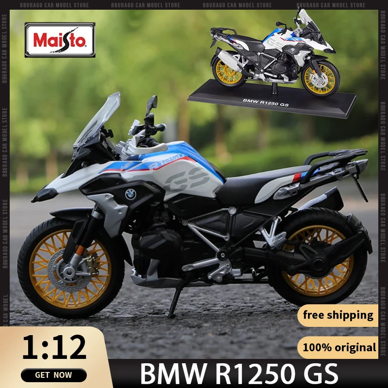 

Модель автомобиля Maisto 1:12 BMW R1250 GS Scermber, литые под давлением мотоциклы, коллекция игрушек из сплава, статическое литье, подарочное украшение