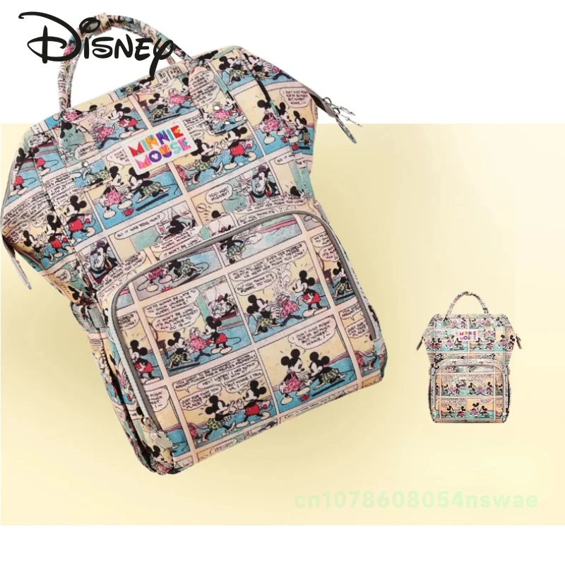 

Disney Mickey's New Diaper Bag Backpack Luxury Brand Original Baby Bag Cartoon Cute Baby Diaper Bag Large Capacity High Quality