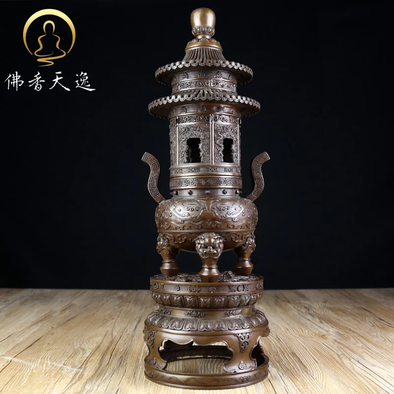 Copper Red Copper Palace Baoding Incense Burner Buddha Hall Home Decoration Large Temple Furnace Metal Religious Buddhism
Copper Red Copper Palace Baoding Incense Burner Buddha Hall Home Decoration Large Temple Furnace Metal Religious Buddhism