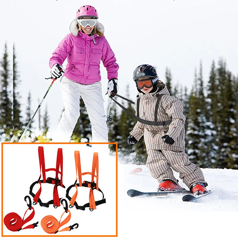 

Children Ski Training Belt Safety Traction Harness Rope for Snowboard Skating for Kids Backpack Adjustable Belt Speed Control