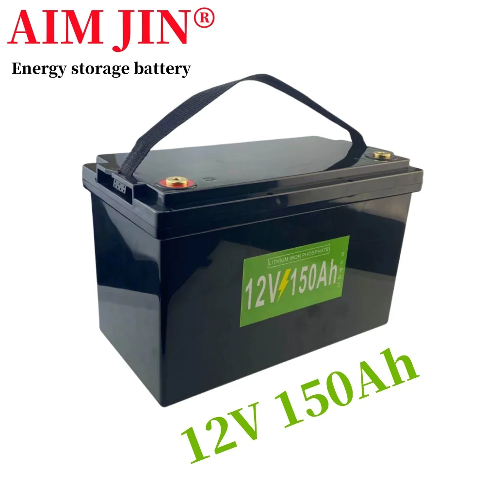 

12 В 150 Ач LiFePO4 литий-железо-фосфатный аккумулятор Встроенный BMS для замены большей части резервного питания домашнего хранения энергии