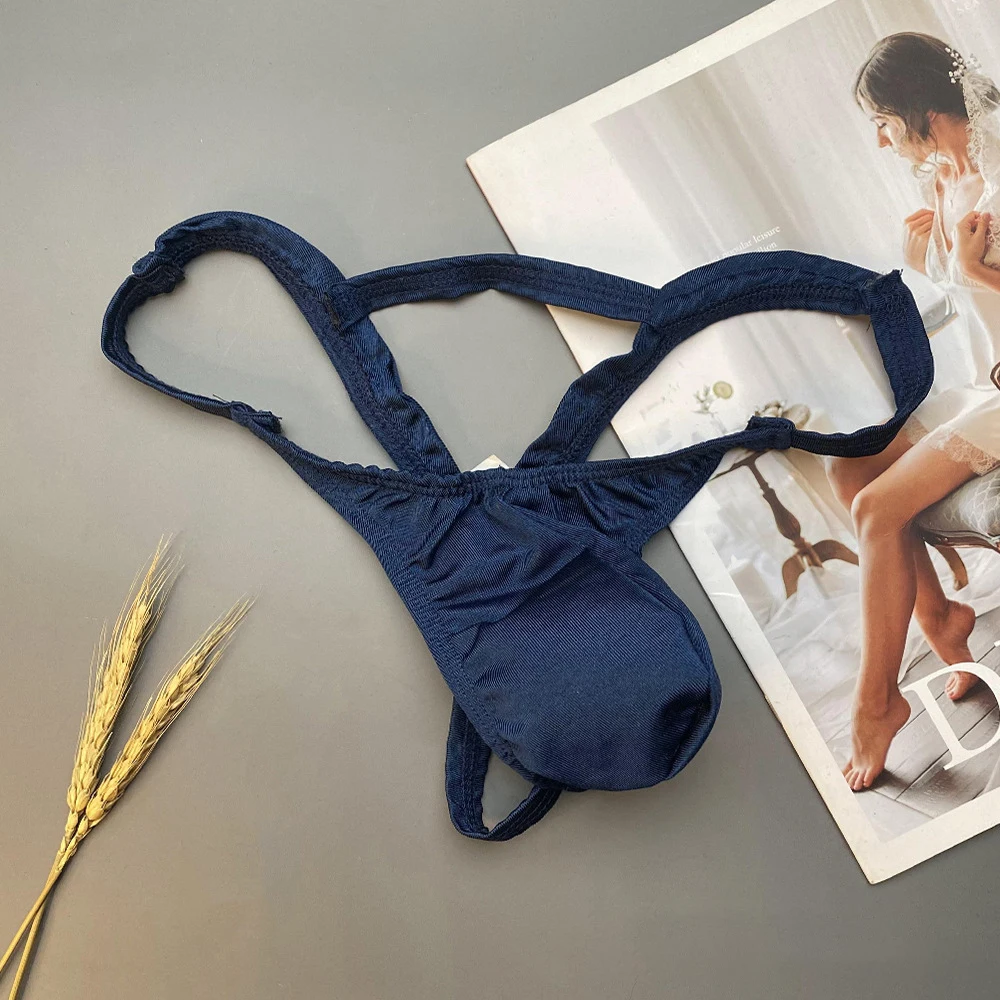 Fashion Mens Sexy G-String T-Back Hight Cut Lingerie Elasticity Waist Solid Thong Bugle Pouch Underwear Solid Bikini Briefs
Fashion Mens Sexy G-String T-Back Hight Cut Lingerie Elasticity Waist Solid Thong Bugle Pouch Underwear Solid Bikini Briefs