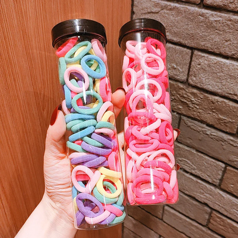 100 шт./коробка, Детские резинки для волос, ярких цветов 
100 шт./коробка, Детские резинки для волос, ярких цветов