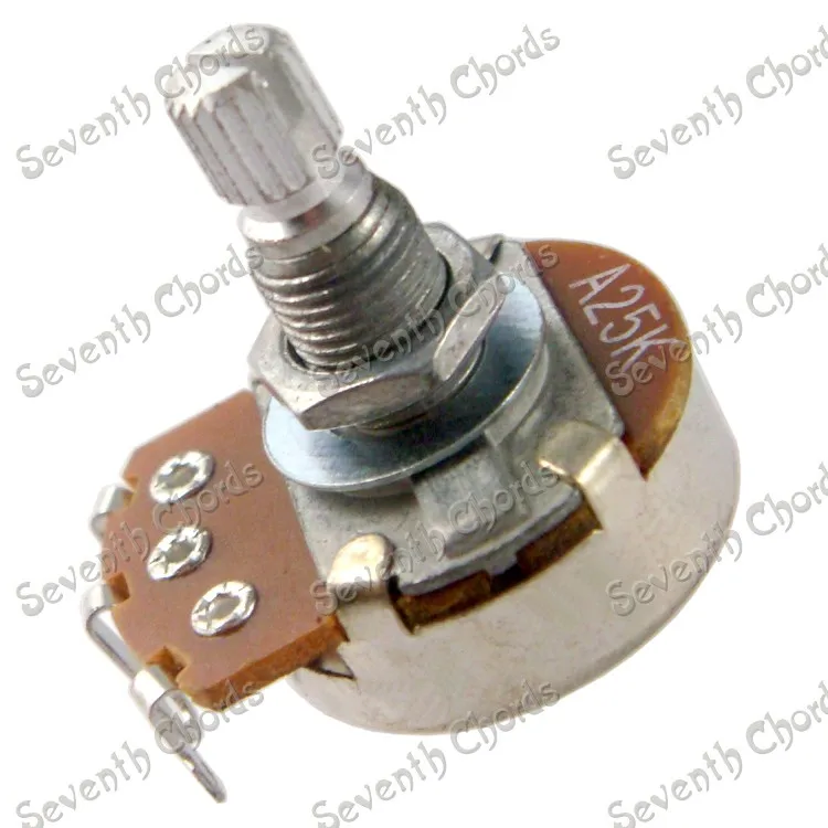 2 Pcs Full Size A25K long Split shaft ELectric Guitar Bass Volume Tone Pots Potentiometer
2 Pcs Full Size A25K long Split shaft ELectric Guitar Bass Volume Tone Pots Potentiometer