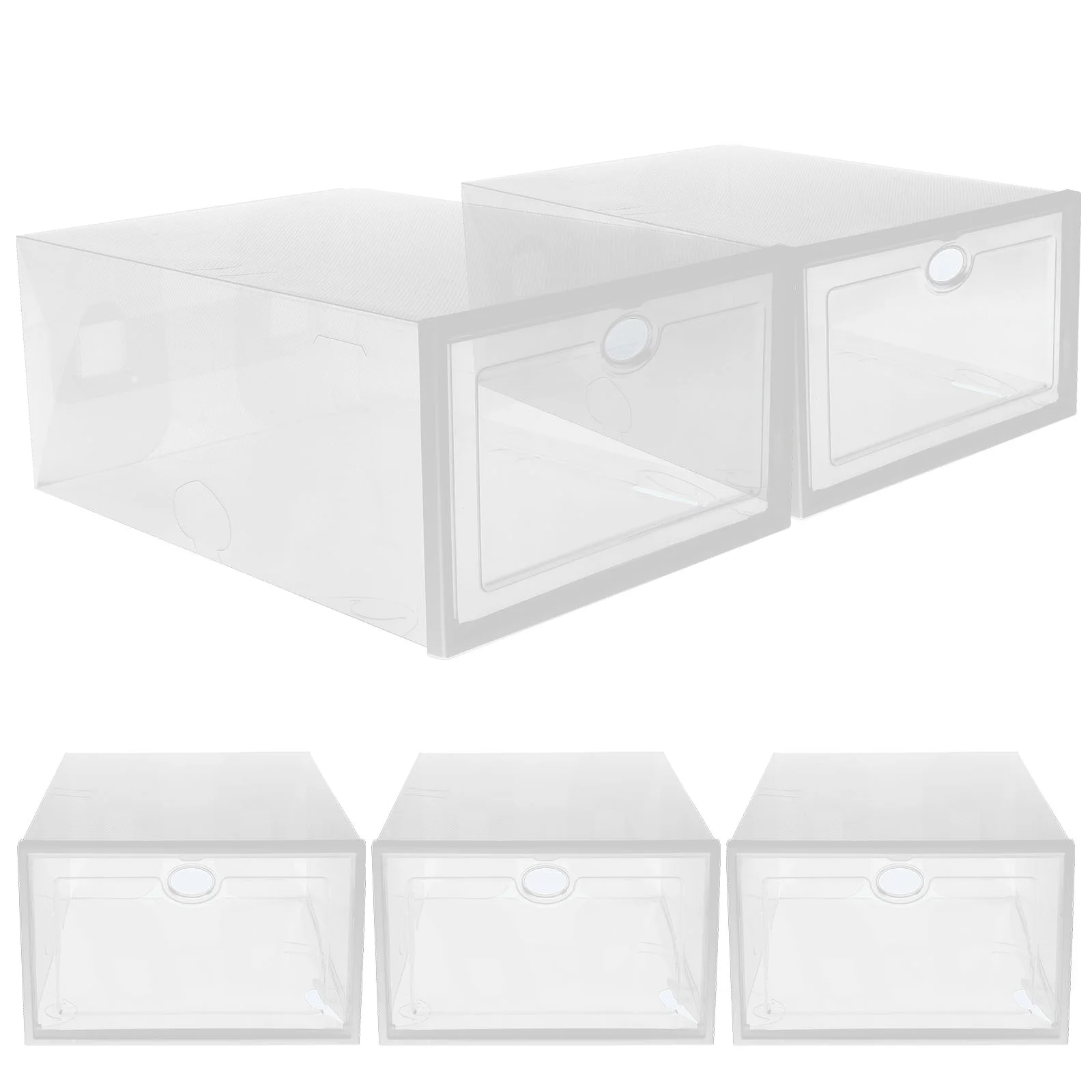 Shoes Boxes Drawer Type Stackable Plastic Shoes Storage Case Shoe Container Shoes Storage Box Household Shoes Organizer
Shoes Boxes Drawer Type Stackable Plastic Shoes Storage Case Shoe Container Shoes Storage Box Household Shoes Organizer