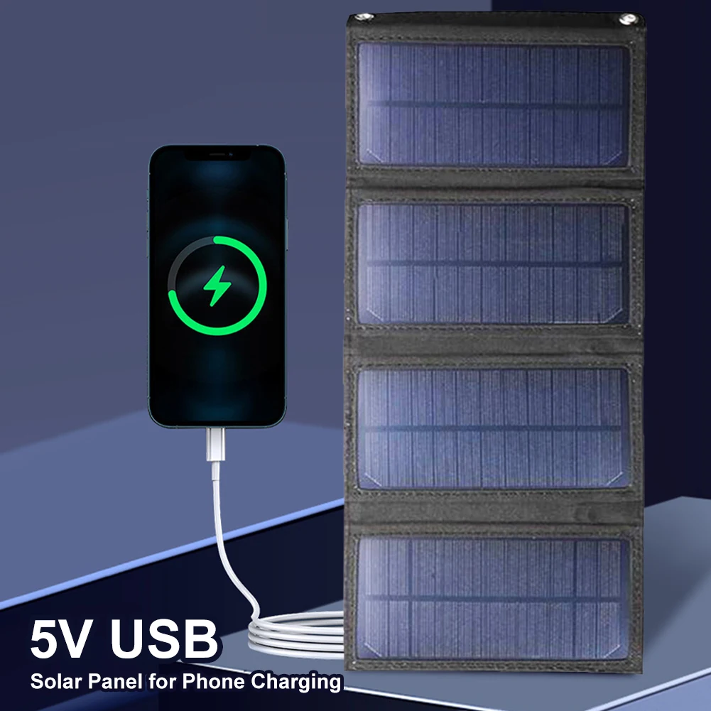 20W/30W Folding Solar Panel USB 5V Solar Charger Waterproof Portable Outdoor Power Bank For Camping Hiking Travel Backpacking
20W/30W Folding Solar Panel USB 5V Solar Charger Waterproof Portable Outdoor Power Bank For Camping Hiking Travel Backpacking