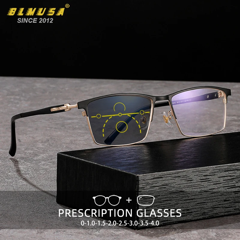 BLMUSA Reading Glasses Men High Quality Multifocal Anti Blue Ray Business Glasses Progressive Photochromic customization Glasses
BLMUSA Reading Glasses Men High Quality Multifocal Anti Blue Ray Business Glasses Progressive Photochromic customization Glasses