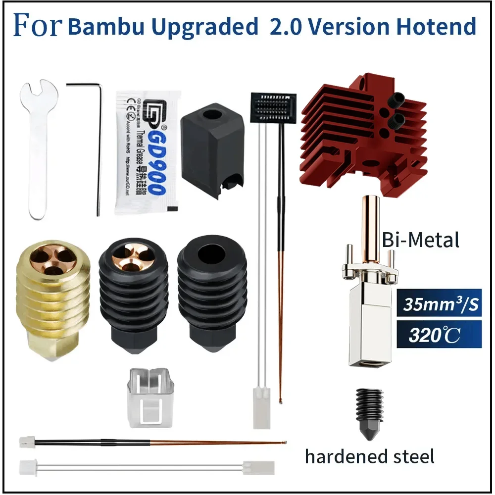 For Bambu Hotend V2 Hardened Steel Nozzle Upgrade For Bambu Lab Hotend Cht Nozzle Bi Metal For Bambulab X1c Hotend P1P Upgrade
For Bambu Hotend V2 Hardened Steel Nozzle Upgrade For Bambu Lab Hotend Cht Nozzle Bi Metal For Bambulab X1c Hotend P1P Upgrade