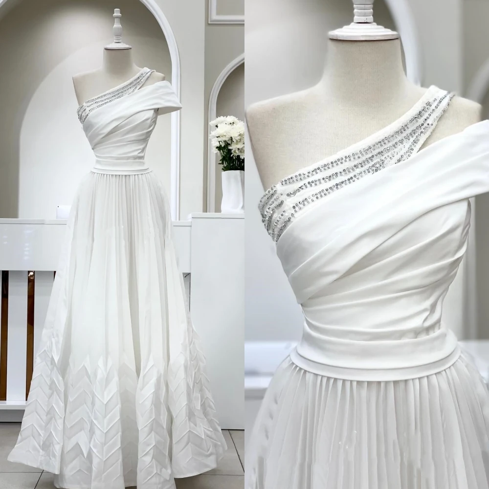 Zhitomyr Fashion High Quality One-shoulder A-line Beading Paillette / Sequins Draped Charmeuse Prom Dresses
Zhitomyr Fashion High Quality One-shoulder A-line Beading Paillette / Sequins Draped Charmeuse Prom Dresses