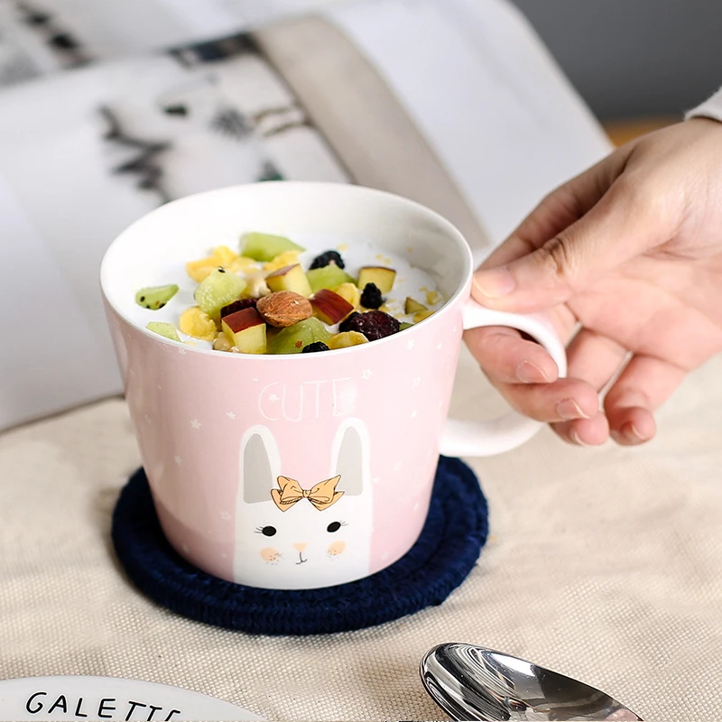 

Cartoons Cute Creative Mugs Coffee Cups Ceramic Modern High Quality Coffee Cup Kawaii Ceramic Milk Mug Breakfast Tazas Mug